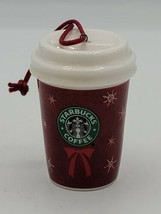 Starbucks Red Coffee Cup Ceramic Christmas 2004 Ornament - 2.5&quot;  - $19.79