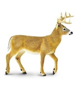 Safari Ltd HUGE  Whitetail Buck Toy 7+ X 5+&quot;   Wild wildlife collection ... - $15.97
