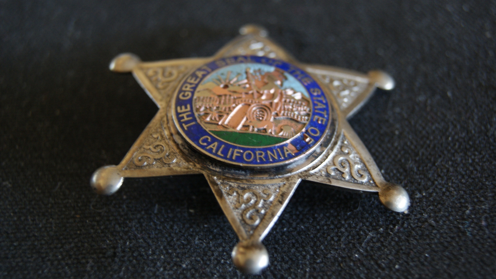 1920's.Deputy Sheriff Badge.Six point star hat badge Eureka, Hallmark l