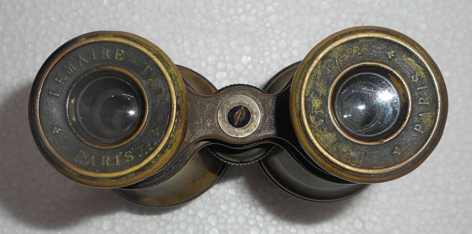 LEMAIRE FAB PARIS Military field BINOCULARS with leather case.x1015