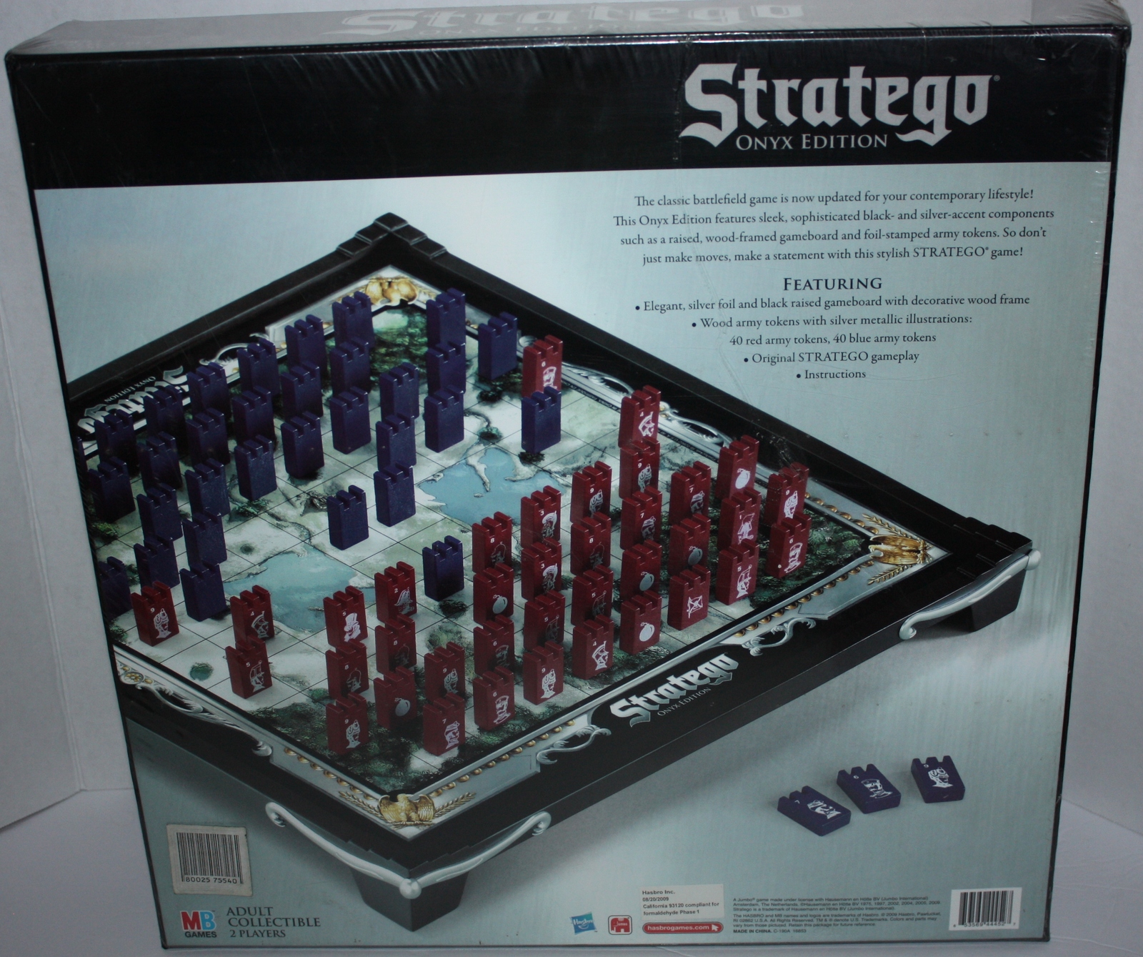 STRATEGO ONYX EDITION Board Game Barnes & Noble Exclusive 2009 MINT