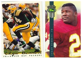 Edgar Bennett 1992 Card #93, 1995 Card #398 Green Bay Packers - $2.25