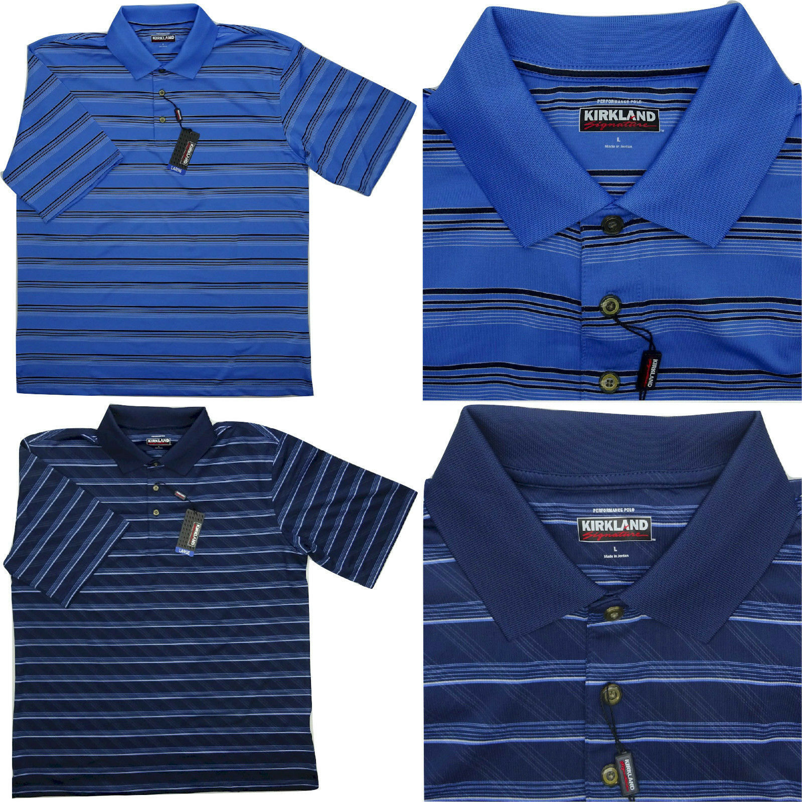 Kirkland Signature Men's Performance Polo Shirt Choose Size & Color -A