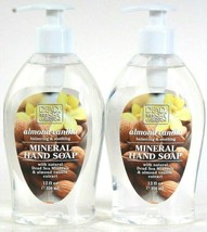 2 Bottles Dead Sea Collection 12 Oz Almond Vanilla Soothing Mineral Hand Soap