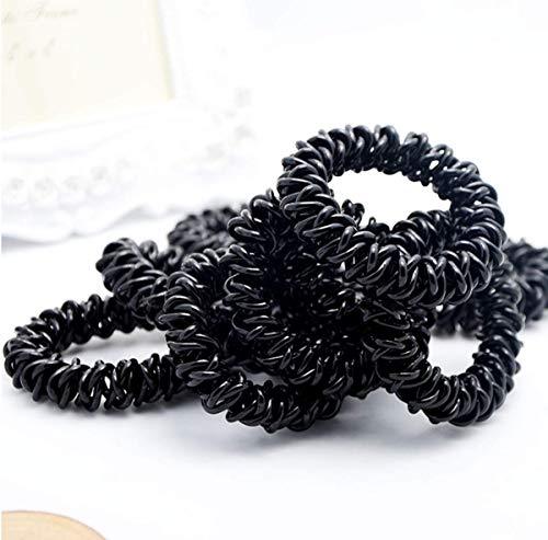 20Pcs Spiral Hair Ties Plastic Elastics Hair Ties No Crease Coil Hair ...