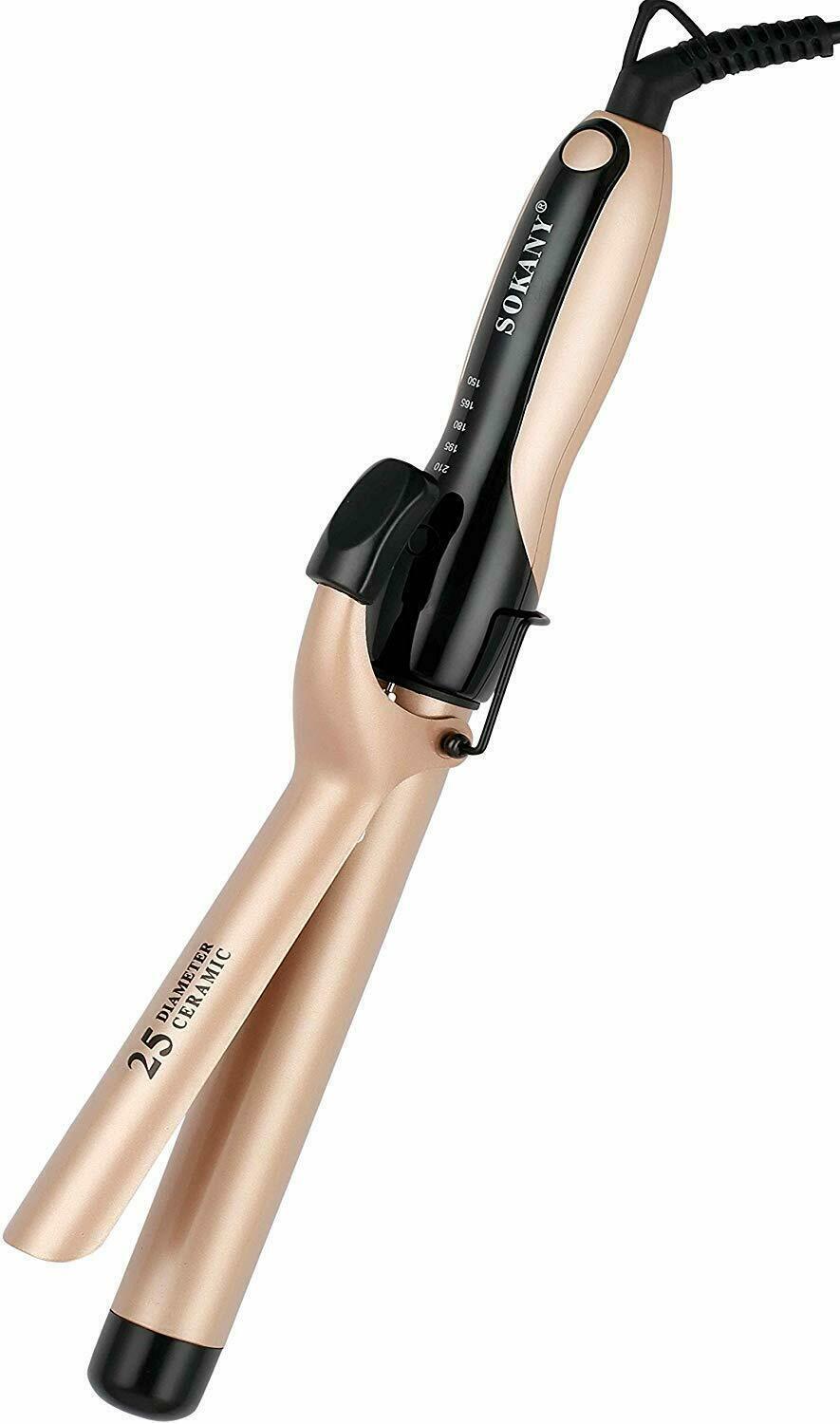 Sokany CL619 Hair Curling Iron 25mm Barrel 220240 Volt 50/60 Hz