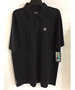 Champion Men&#39;s Vapor Short Sleeve polo Shirt  BLACK size Large - $19.74