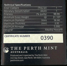 2021-P Australia $1 MOTHER OF PEARL - GREAT SOUTHERN LAND 1 Oz Silver Proof  image 6