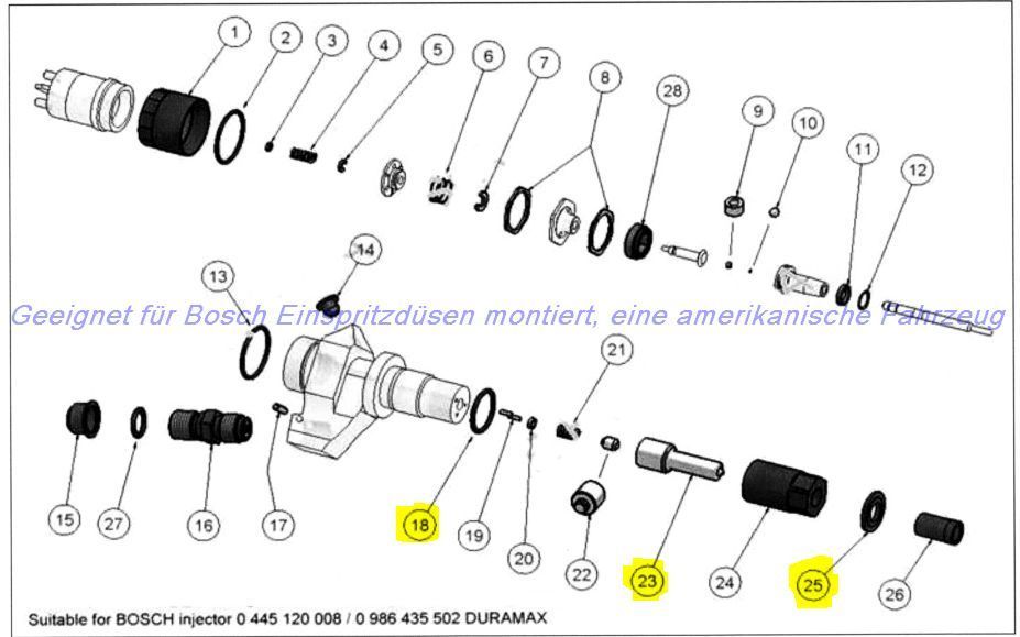 20012005 Chevy Duramax LB7 6.6L 6.6 Diesel Injector rebuild /repair