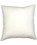 Tuscany Linen White Throw Pillow 17x17, Complete with Pillow Insert - $36.70