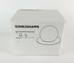 Ikea SIMRISHAMN Table / Wall Lamp With Orb Bulb Chrome Plated Opal Glass... - $60.81