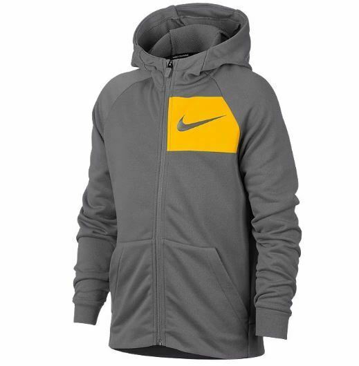 Nike Therma Dri Fit boys red zip front basketball hoodie jacket size L $65 NWT