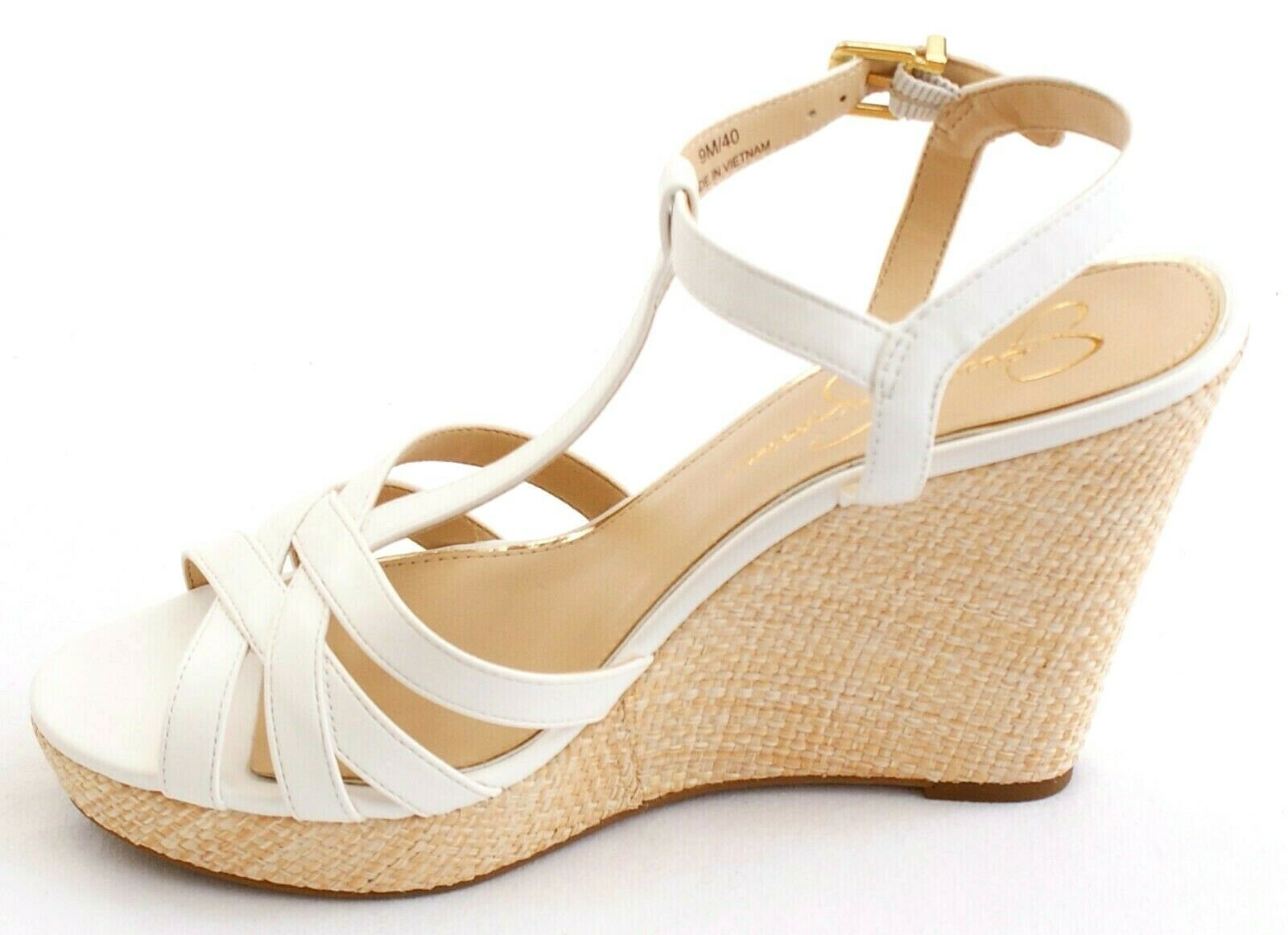 Jessica Simpson White Javawn Platform Wedge Sandals Shoes Women's NEW ...