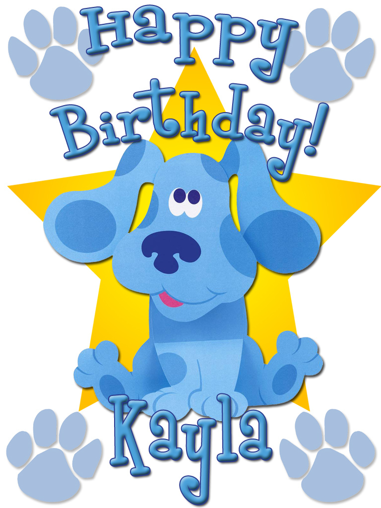 New Personalized Birthday Shirt T-shirt Blues Clues - T-Shirts