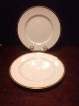1963 Royal Worcester "Coventry" Gold Encrusted Dinner Plate Lot Of 2 - $70.00