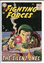 Our Fighting Forces #40-1958-DC-JOE KUBERT-BLACK COVER-GUN FIGHT-vg+ - $76.98