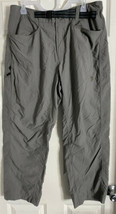 Mountain Hardwear Men's Belted Nylon Travel/Casual Gray Pants  Sz L EUC - $32.99