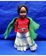 Vintage Ethnic Mexican Girl Doll Eyes Open and Close - $9.95