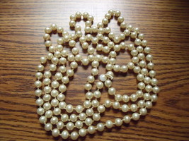 Vintage 56 inch String of Pearls Without Clasp - $40.00