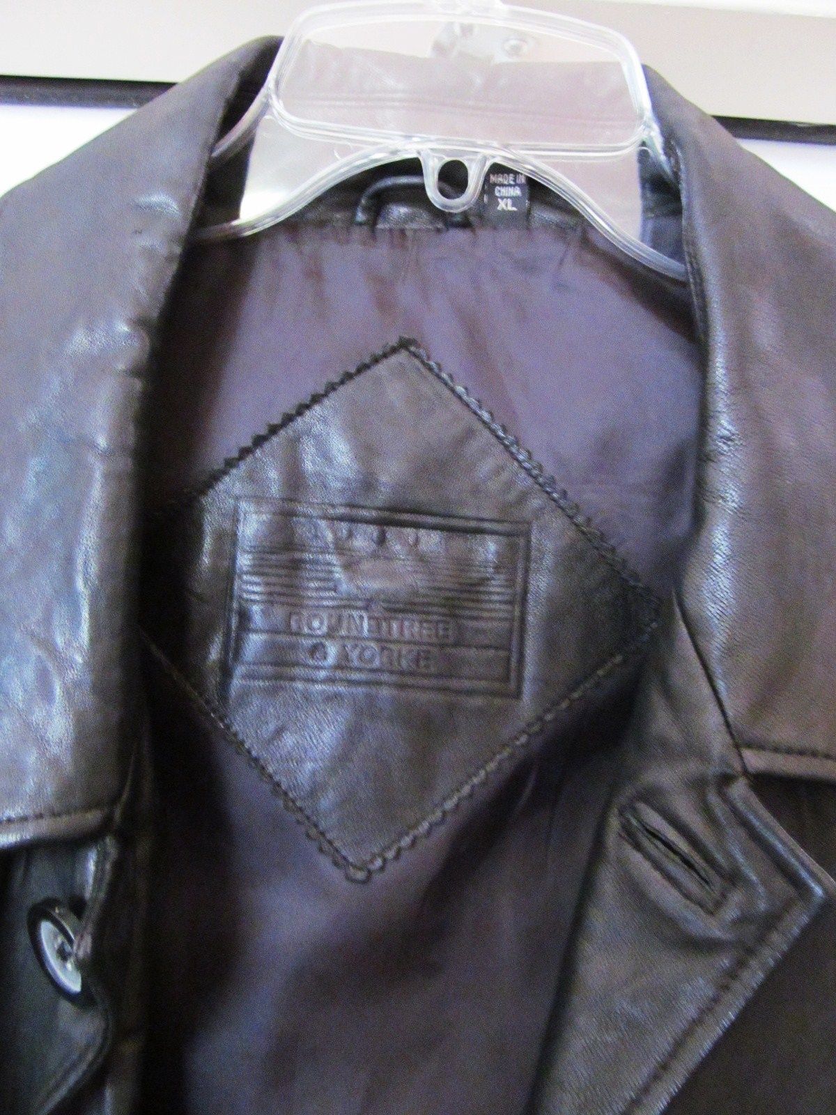 ROUNDTREE & YORKE MEN'S LAMBSKIN Leather Jacket Coat BLACK Size XL ...