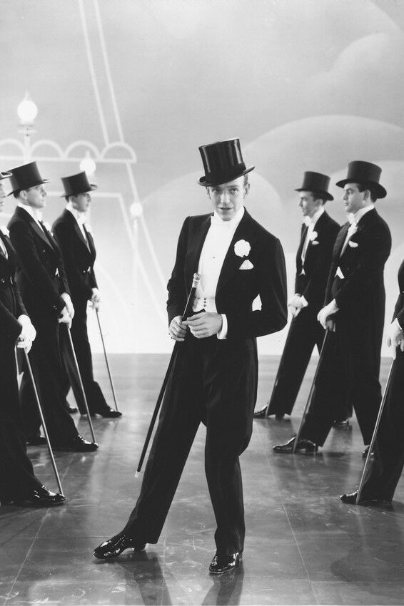 Fred Astaire Dance Routine In Top Hat And Tails In Top Hat 11x17 Mini