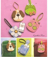 Girls Childs Frog Puppy Flower Kitten Cell Phone Iphone Case Bag Sew Pat... - $12.99
