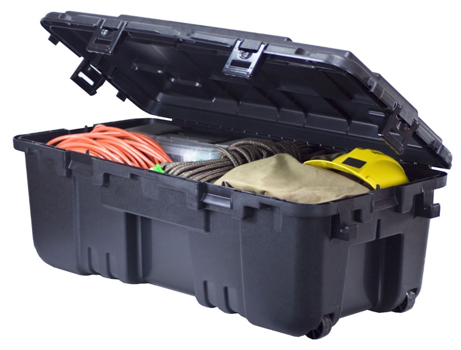 XL Footlocker Storage Trunk Dorm Locking Chest Organizer Military Truck