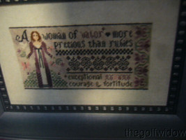 Erica Michaels Petites Collection Woman of Valor Cross Stitch Kit and Pattern image 2