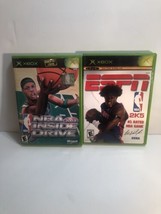 XBox NBA Inside Drive 2003 Basketball Video Game Xbox Live ESPN ￼2K5 Lot Of 2￼ - $8.50