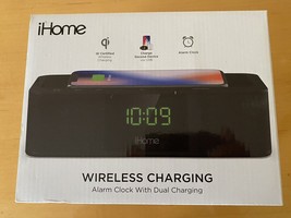 iHome Wireless Charging Alarm Clock with Dual Charging - $18.69