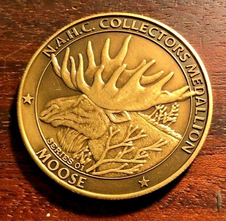 North American Hunting Club NAHC Big Game Series MOOSE Coin Medal Token