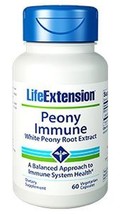 3 BOTTLES Life Extension Peony Immune 60 caps FREE SHIPPING image 2