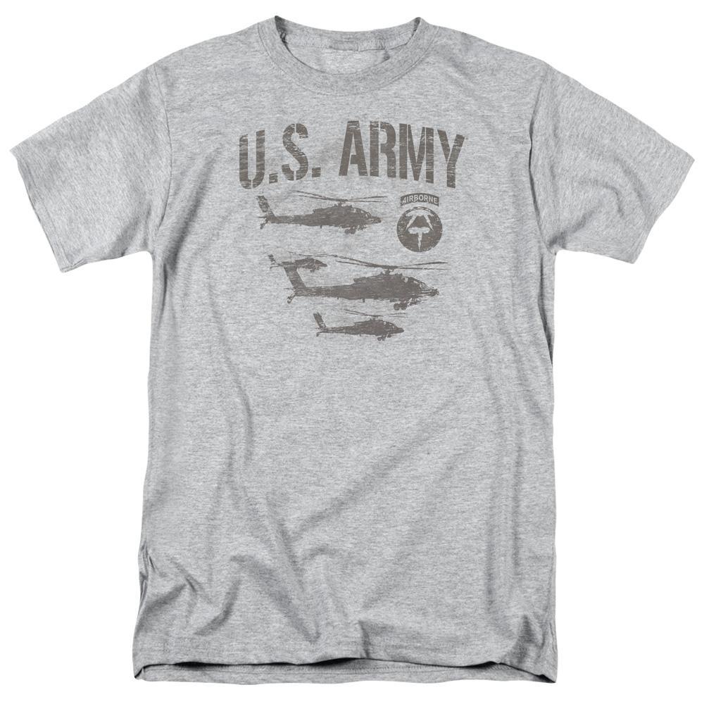 US Army Airborne Short Sleeve T-Shirt Military Helicopters Adult Unisex ...