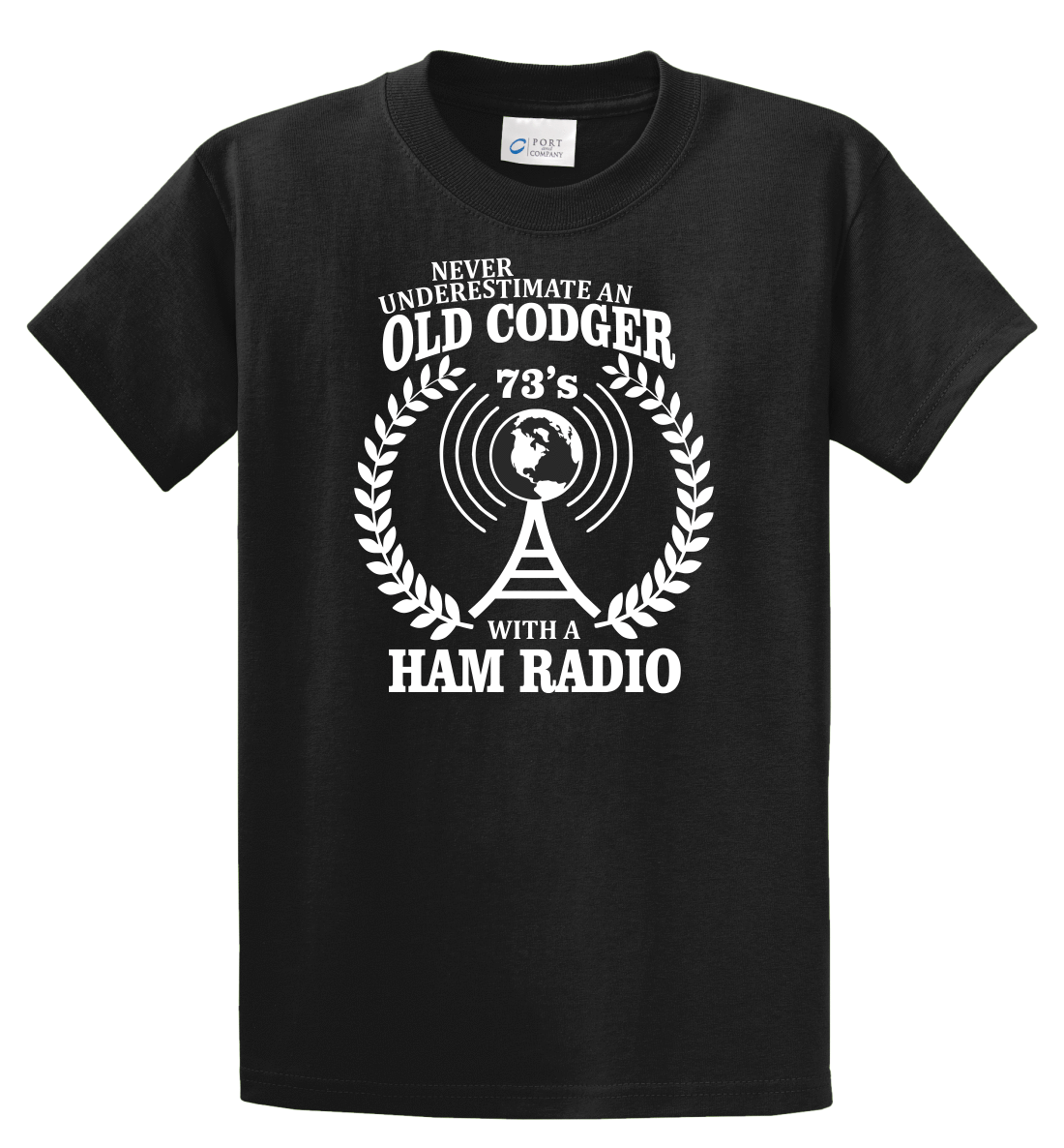 Never Underestimate An Old Codger With A Ham Radio FunnyMen's T-Shirt ...
