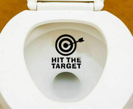 Funny Hit the Target Bathroom Removable Wall Sticker Mural Home Decals Decor - $9.70