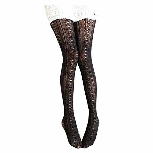 Black Floral Lace Stockings Tights Patterned Small Hole Fishnets Pantyhose Stock