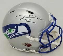 RUSSELL WILSON SIGNED SEATTLE SEAHAWKS THROWBACK SPEED AUTHENTIC HELMET FANATICS image 1