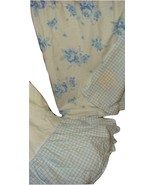 Pottery Barn Kids Crib Duvet Cover &amp; Cribskirt Crib Skirt Blue Floral To... - $39.97