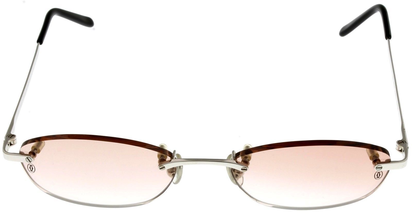 Cartier T EYE Eyeglasses Frame Women T8100597 Titanium Rimless     57 