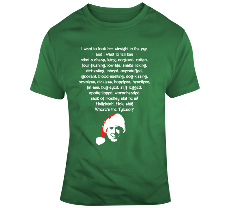 National Lampoon's Christmas Vacation Clark Rant T Shirt - T-Shirts ...