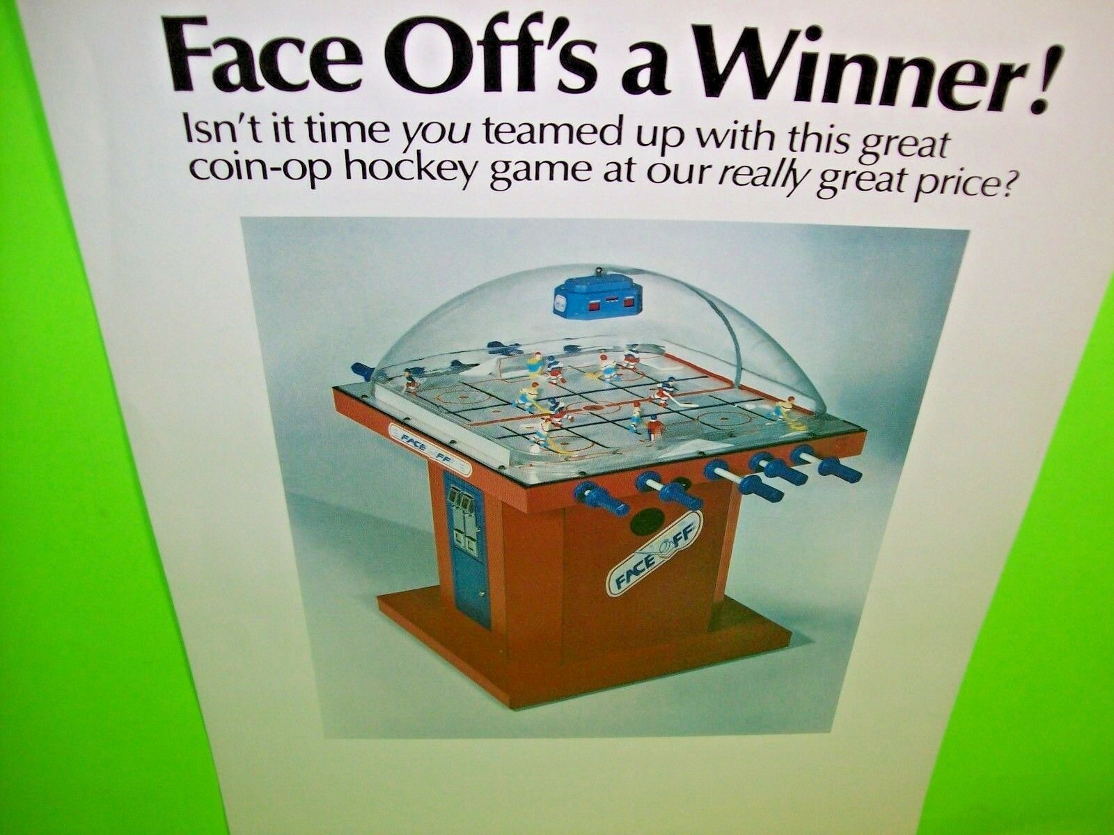 bubble hockey arcade game