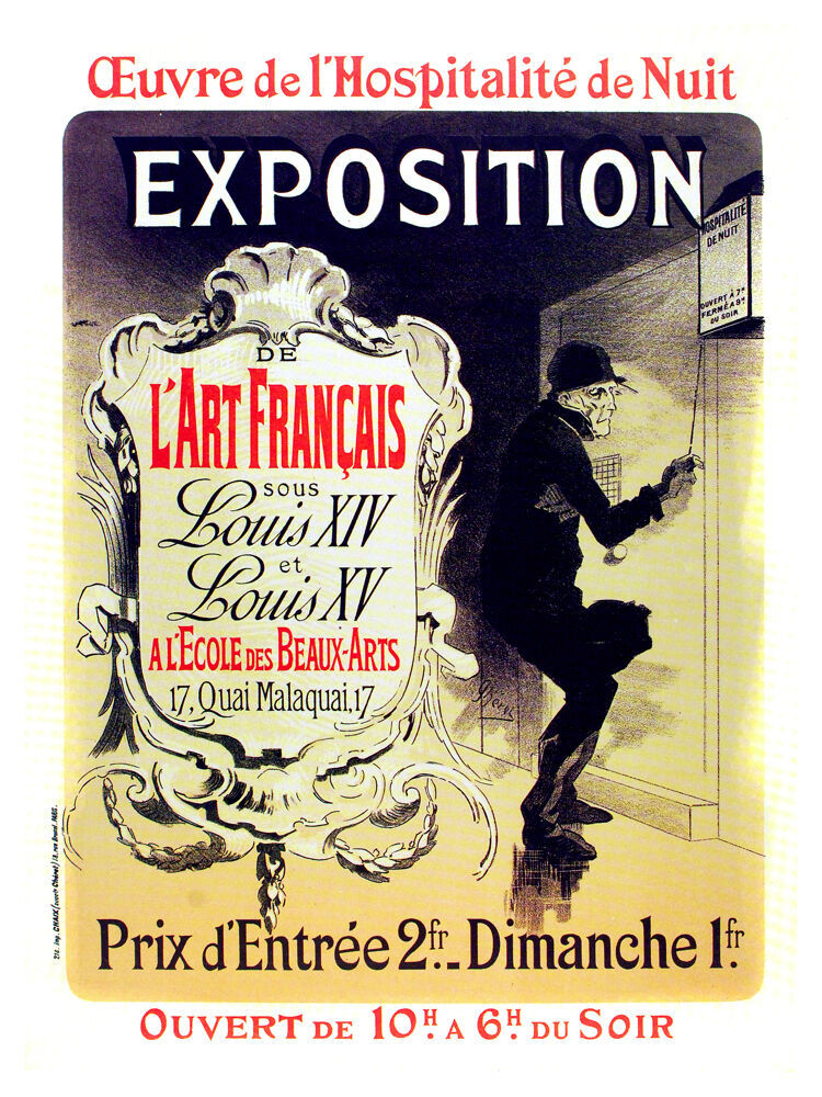 Exposition L'Art Francais Vintage POSTER.Graphic Design.Art Decoration.3203