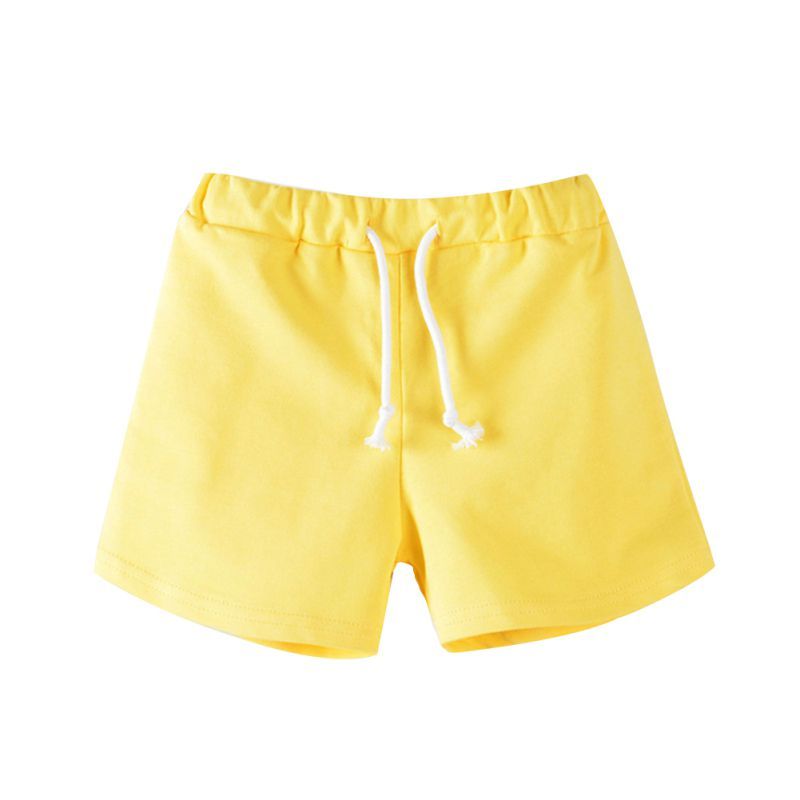 (yellow size 5T)2017 New Style Kids Boys Girls Candy Color Casual