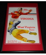 1948 Virginia vs West Virginia Football Framed 10x14 Poster Official Repro B - $49.49