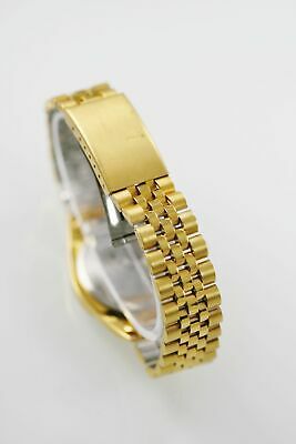 Botany 500 Watch Mens Stainless Steel Gold Water Resistant Date White ...