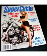 SUPER CYCLE Motorcycle MAGAZINE Feb 1990 Nudes Oz Harley Davidson Custom... - $14.24