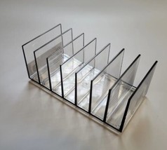 iDesign 7-Compartment Makeup Palette Organizer, Smoky Clear