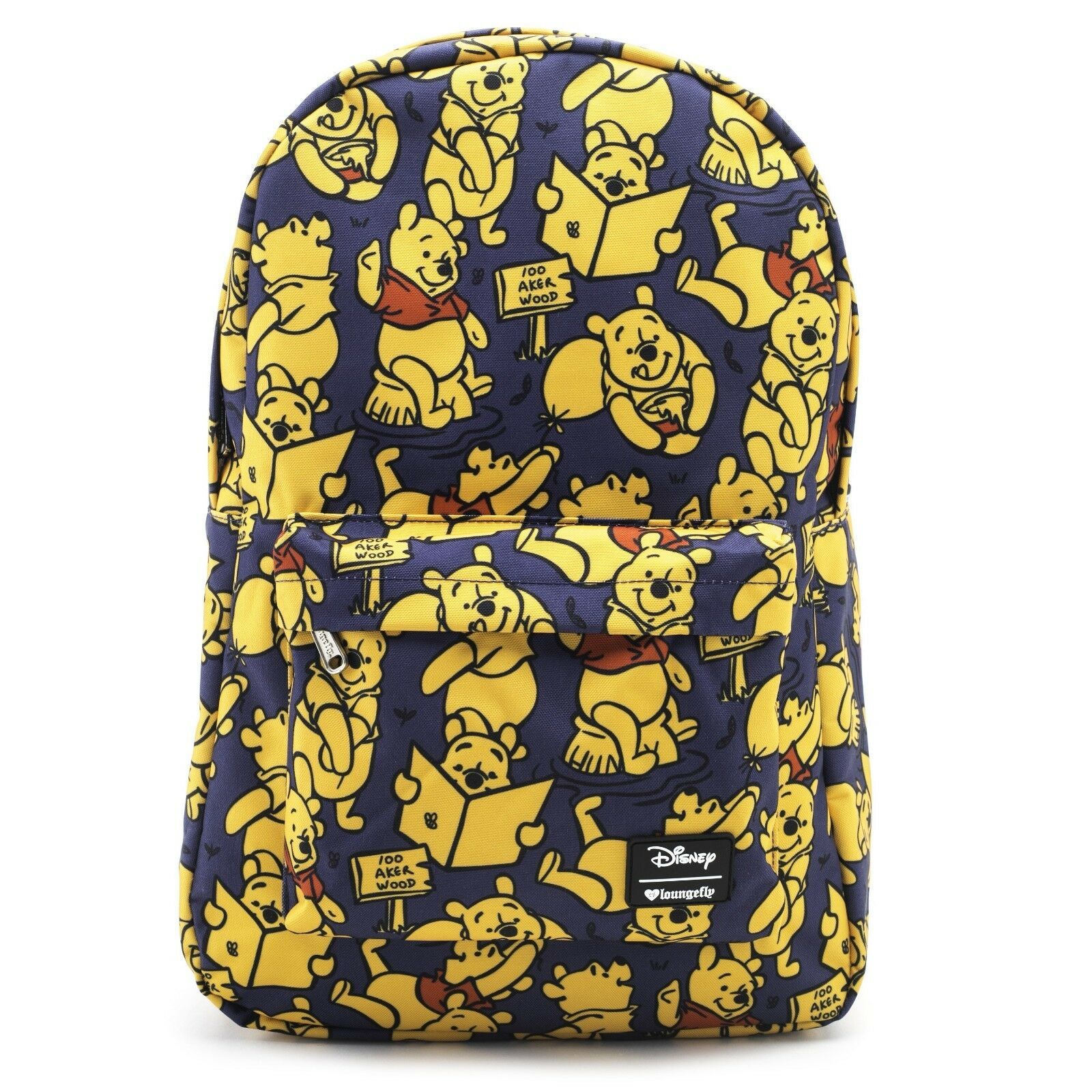 Loungefly Disney Winnie the Pooh Bear Print School Book Bag Backpack ...