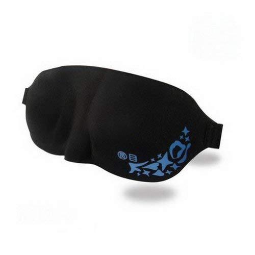 Panda Superstore - Eye mask eyepatch blindfold shade sleep aid cover light guide relax black