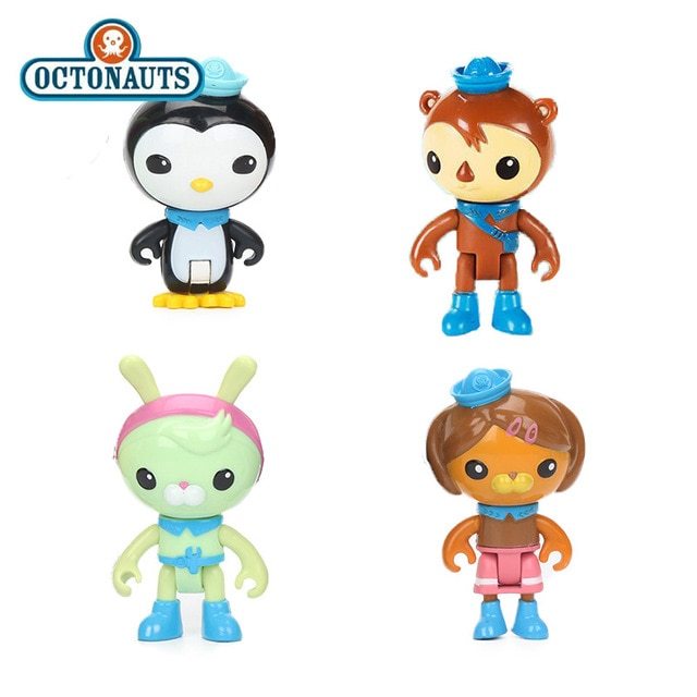 Original 4pcs/set Octonauts Crew Pack Peso Shellington Tweak Dashi PVC